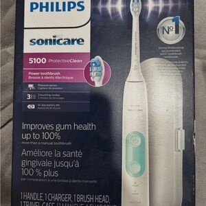 Philips Sonicare 5100 Electric Toothbrush — White & Teal Accent